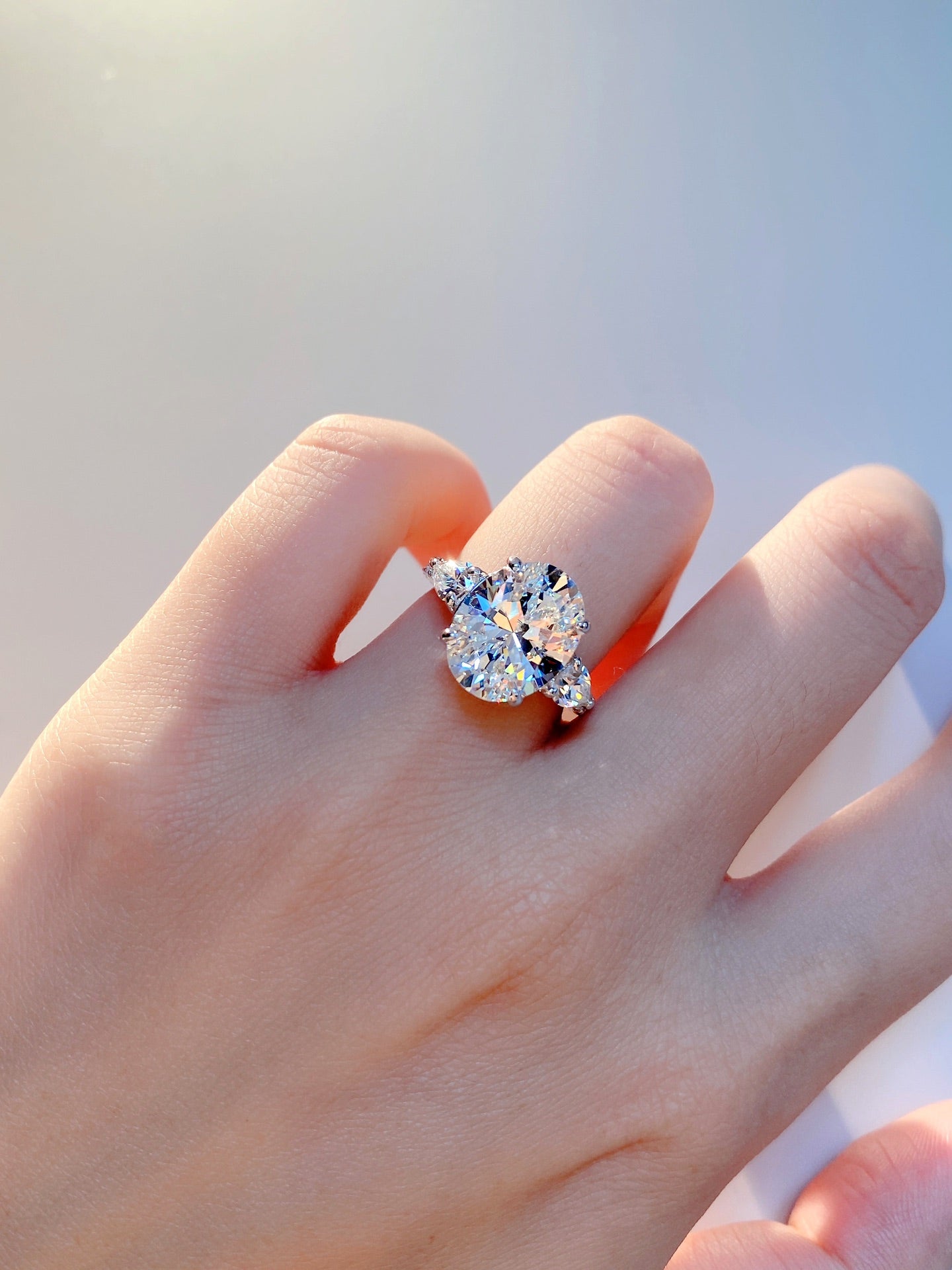 Pigeon Egg Diamond Ring For Women Jewelry