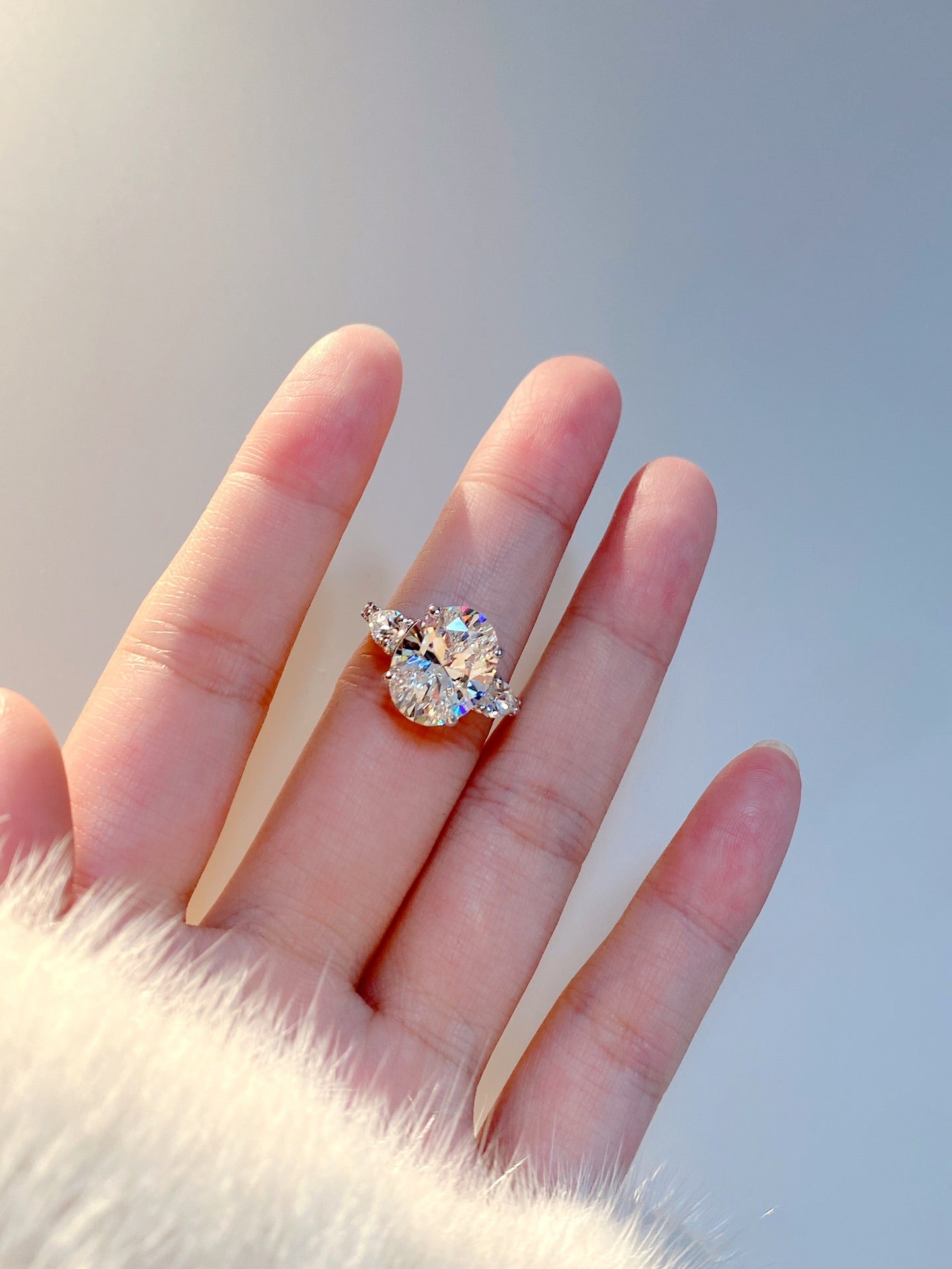 Pigeon Egg Diamond Ring For Women Jewelry