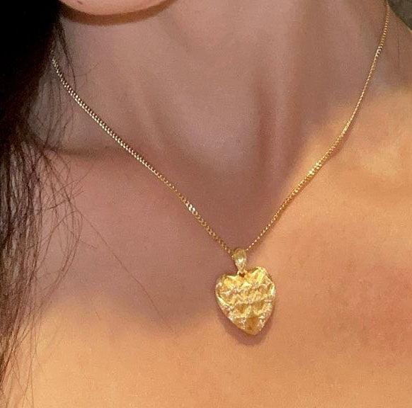 Lattice Heart Necklace For Women Jewelry
