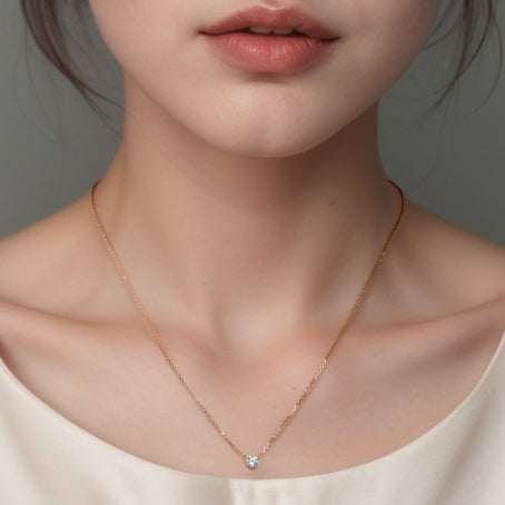 Mini Solitaire Necklace For Women Jewelry