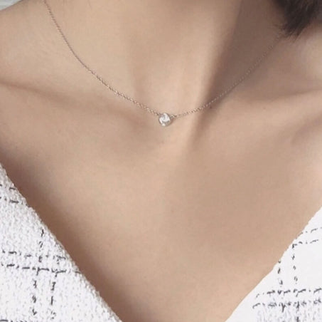 Mini Solitaire Necklace For Women Jewelry