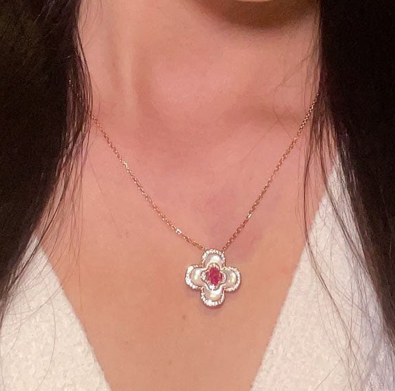 Paraiba Fritillary Necklace For Women Jewelry