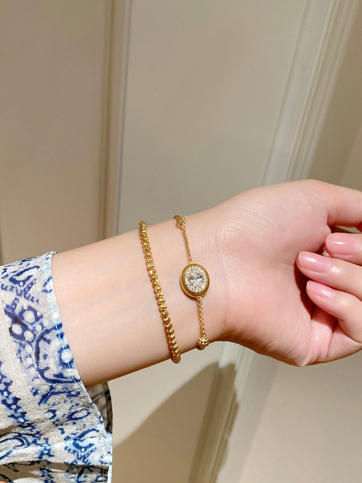 Vintage egg-shaped Diamond Bracelet For Women Jewelry