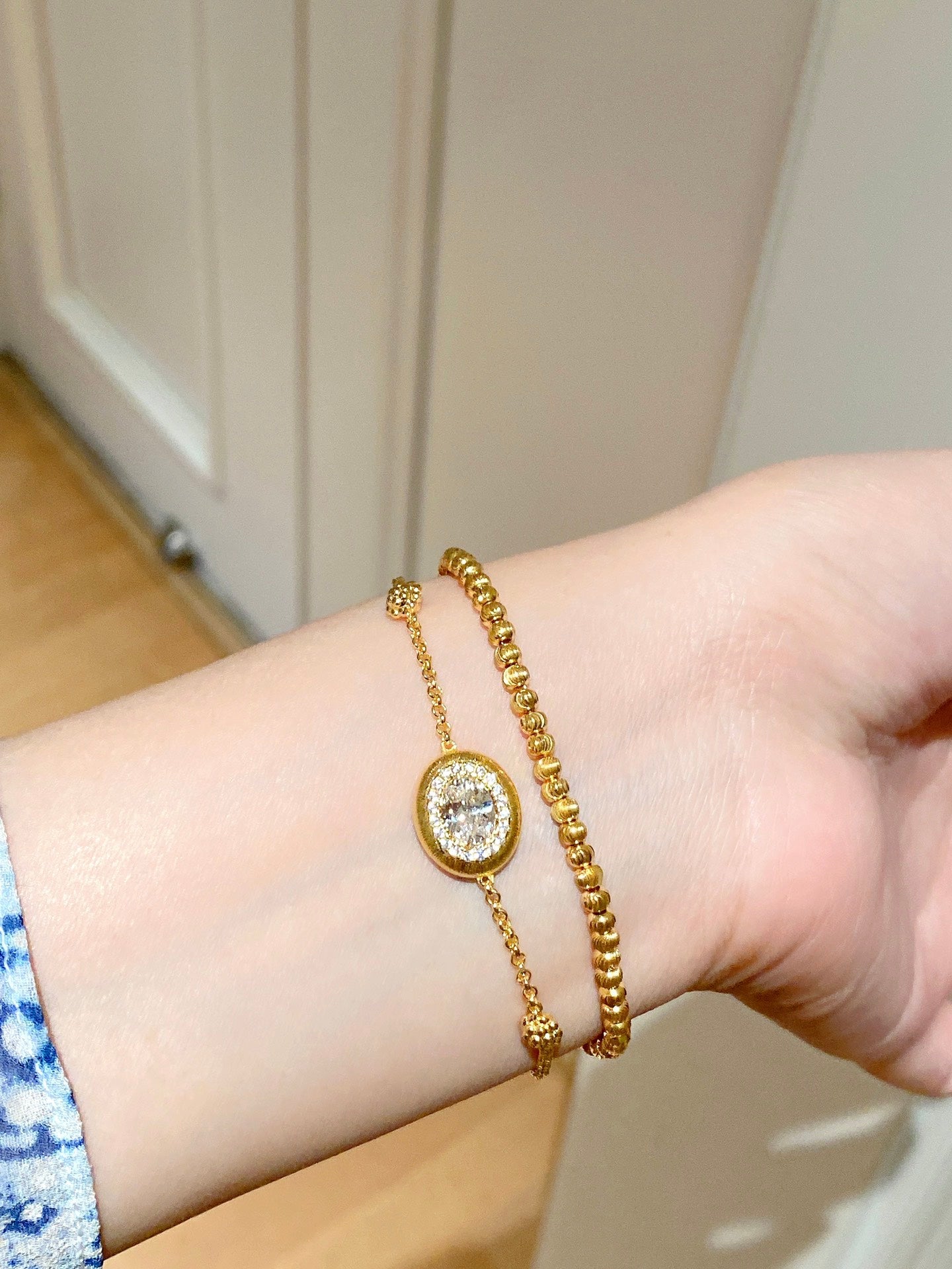 Vintage egg-shaped Diamond Bracelet For Women Jewelry