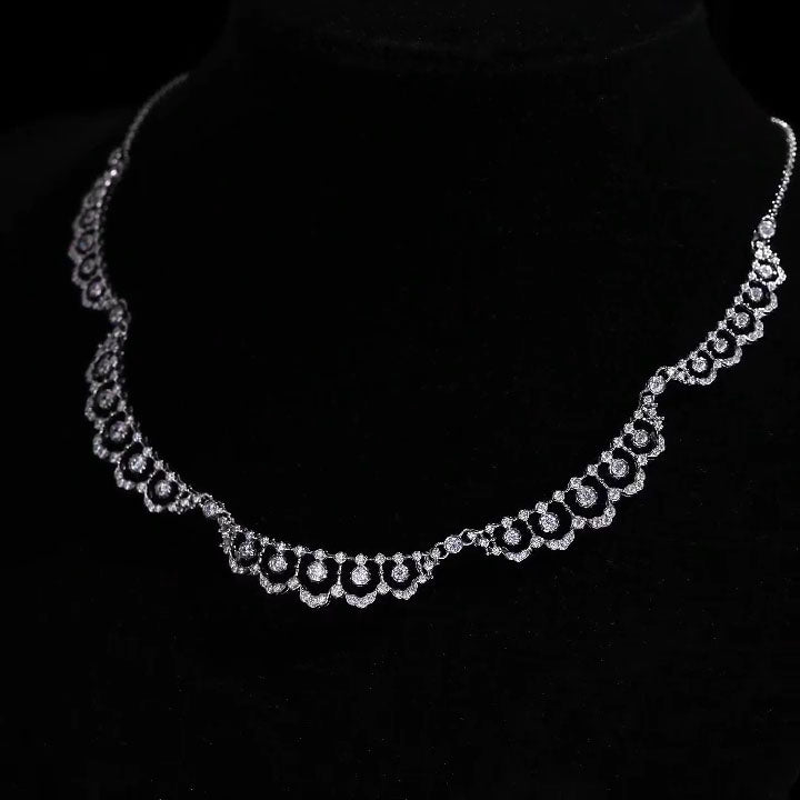 Half Loop Lace Necklace For Women Jewelry