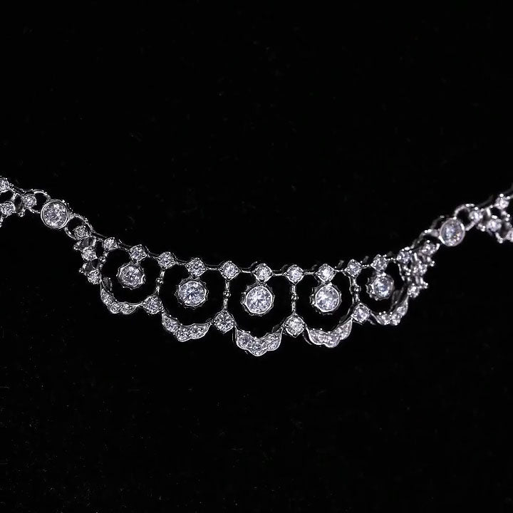 Half Loop Lace Necklace For Women Jewelry