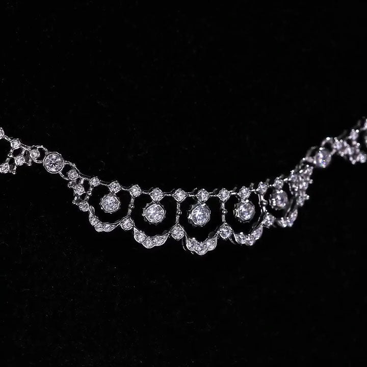 Half Loop Lace Necklace For Women Jewelry