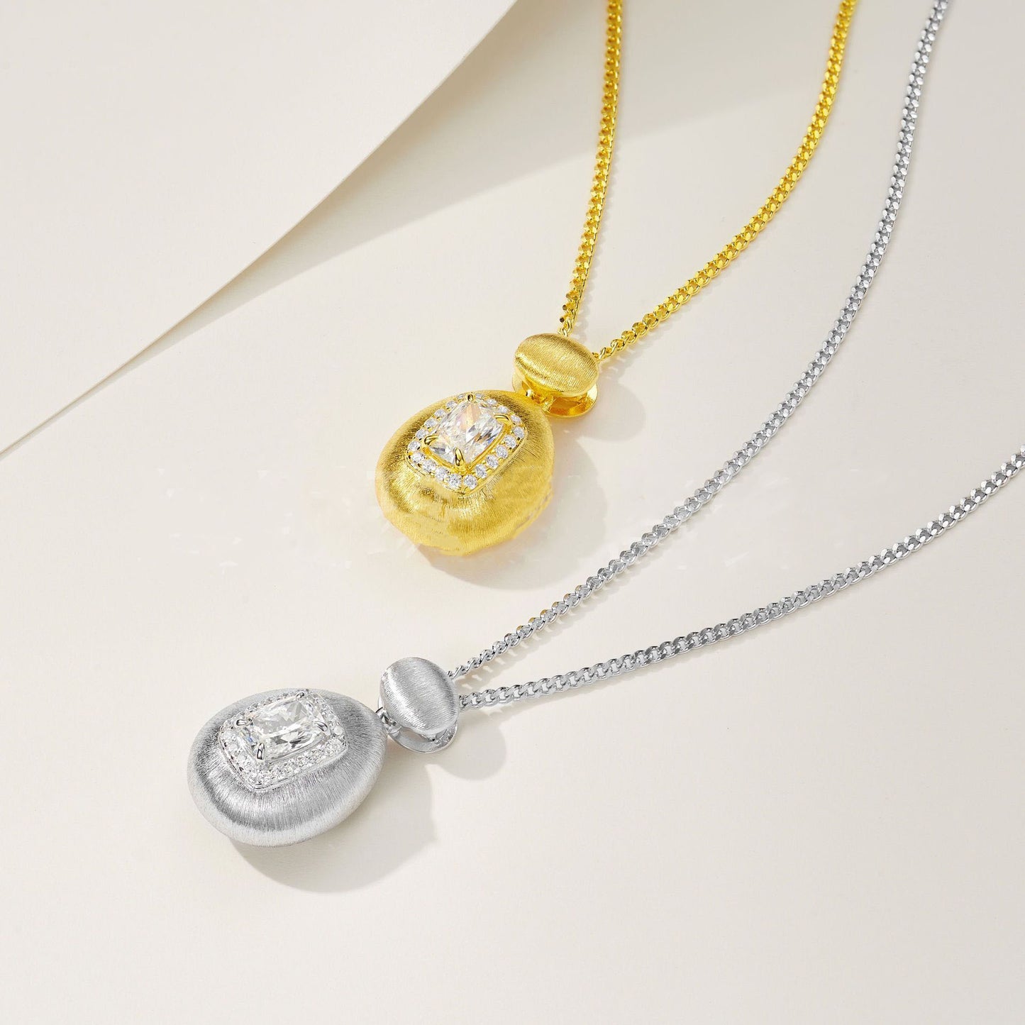 Vintage Oval Diamond Necklace For Women Jewelry